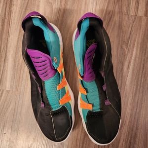Adidas Dame 6 Damian Lillard Black Purple Teal Orange Neon Shoes size 14…